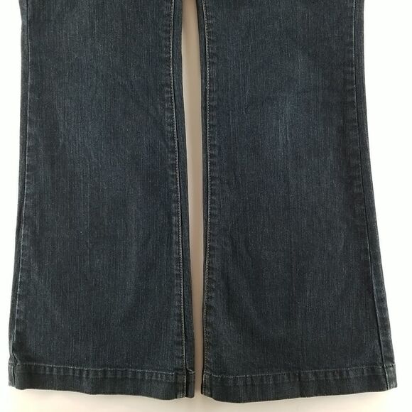 Esprit Jeans Women's Size 29 Flared Blue 5 Pocket Front Button Zipper Closure - Picture 3 of 11